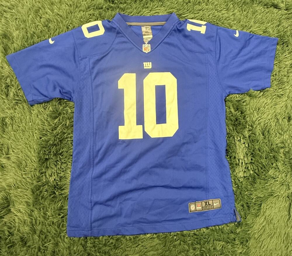 Eli Manning New York Giants Nike NFL "On Field" Jersey Royal Blue YOUTH XL #10